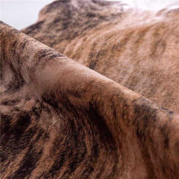 Faux Cowhide Rug Cow Print Rug Living Room AreaRug Brown Floor Cover CowHide Rug - Picture 5 of 6